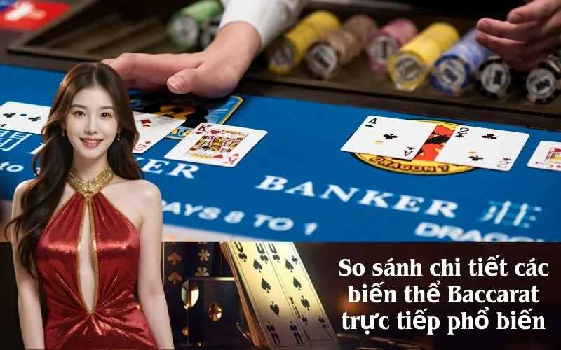So sánh chi tiết các biến thể Baccarat trực tiếp phổ biến